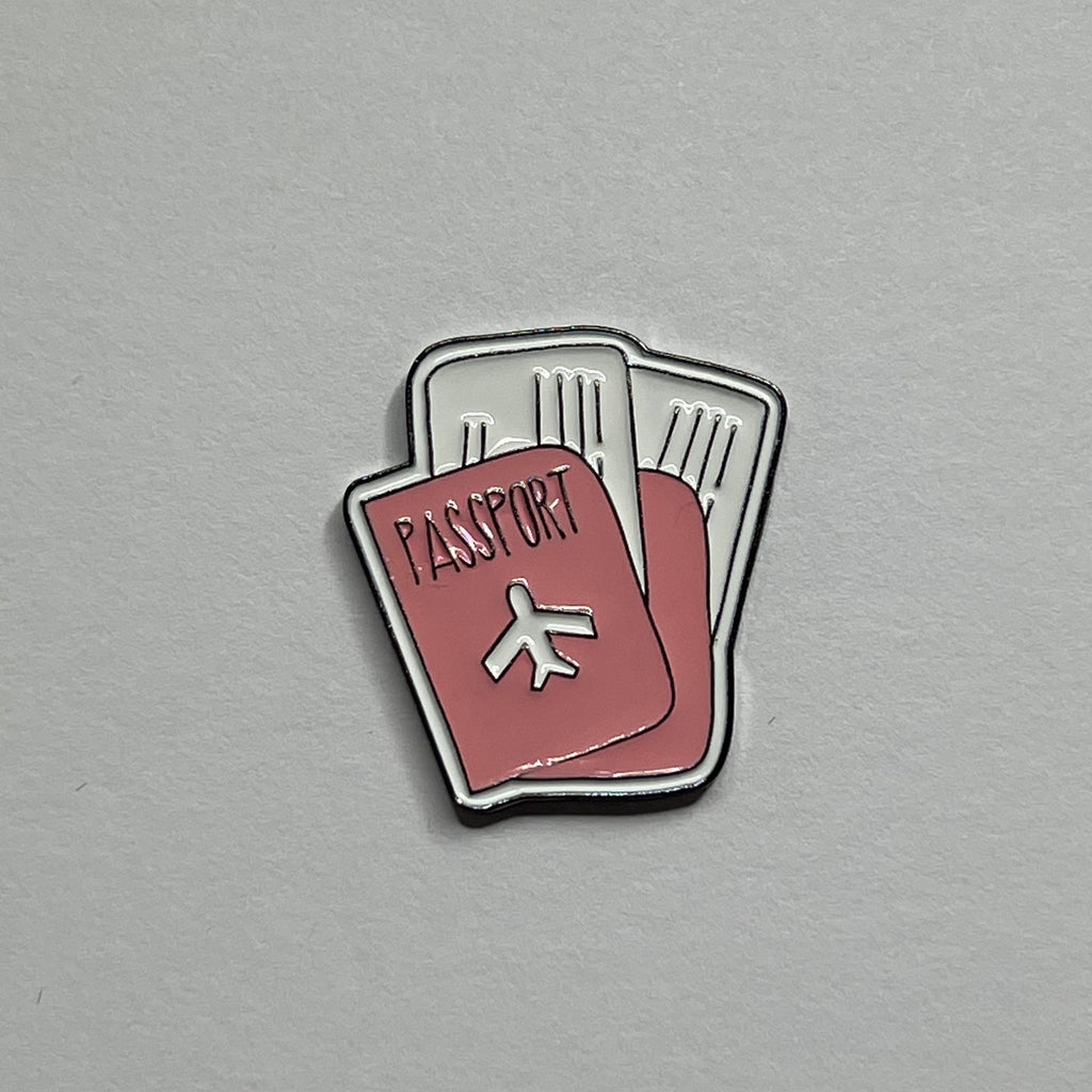 Passport metal sticker
