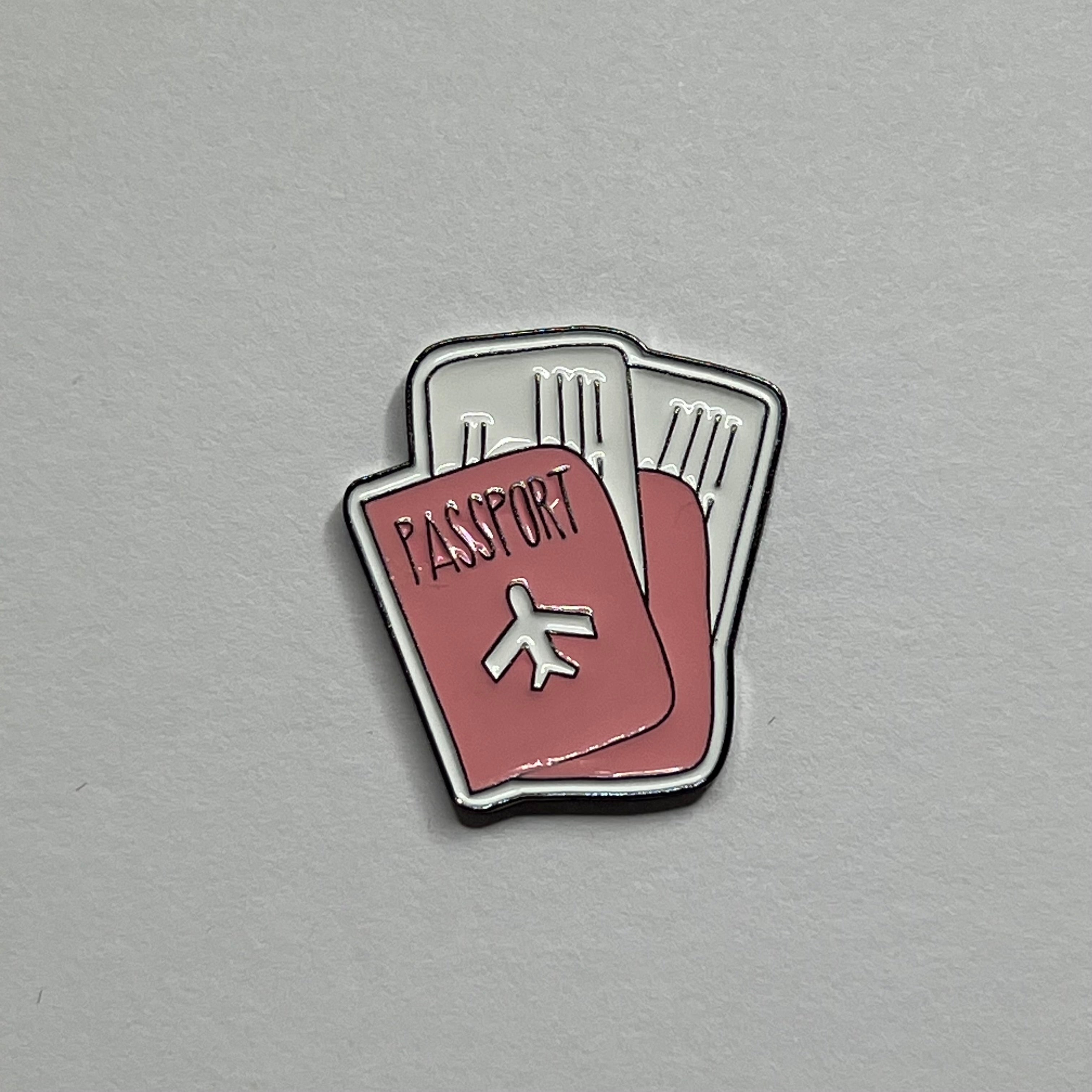 Passport metal sticker