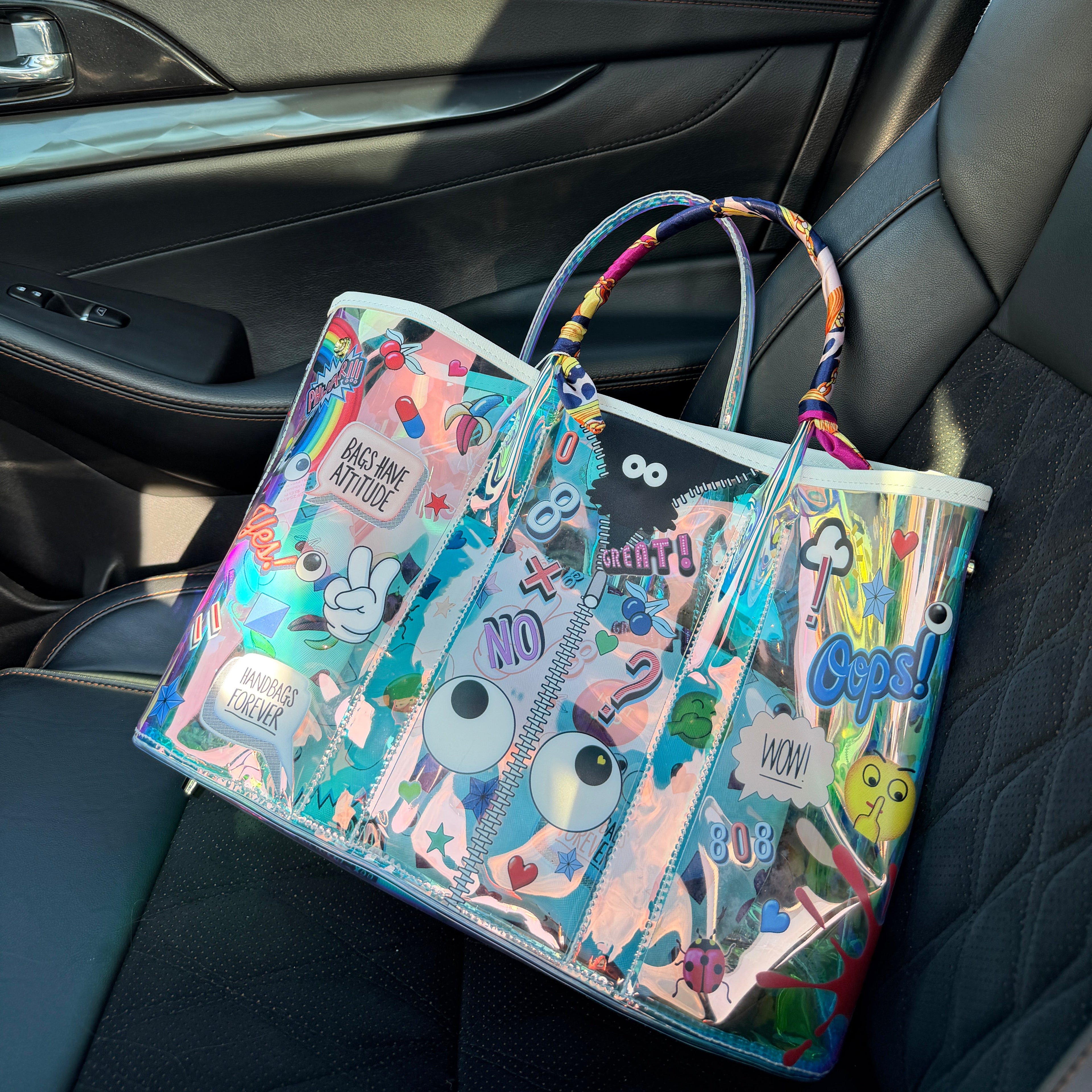 Clear tote bag