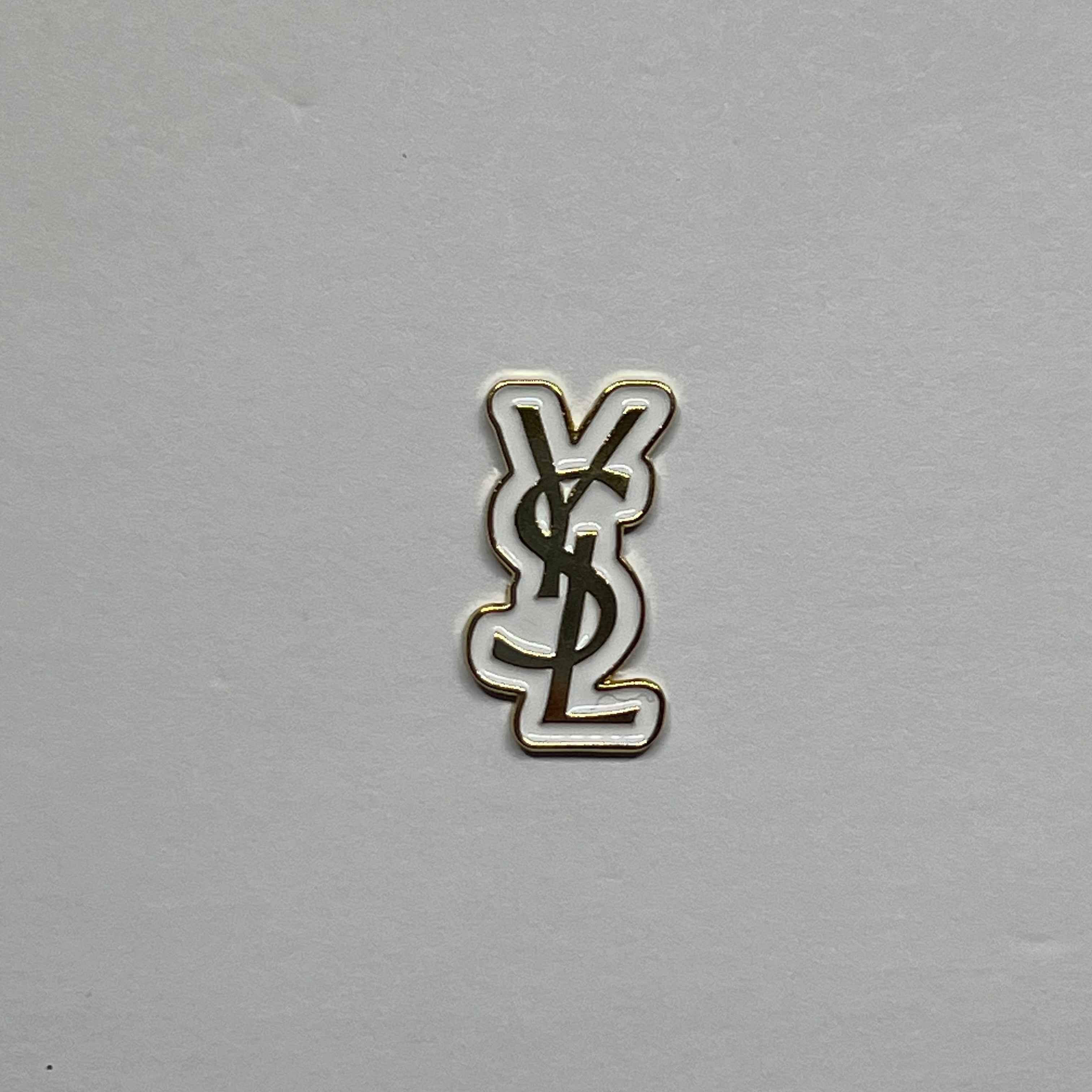 Y S L metal sticker