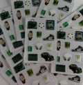 Green pastures 3d stickers