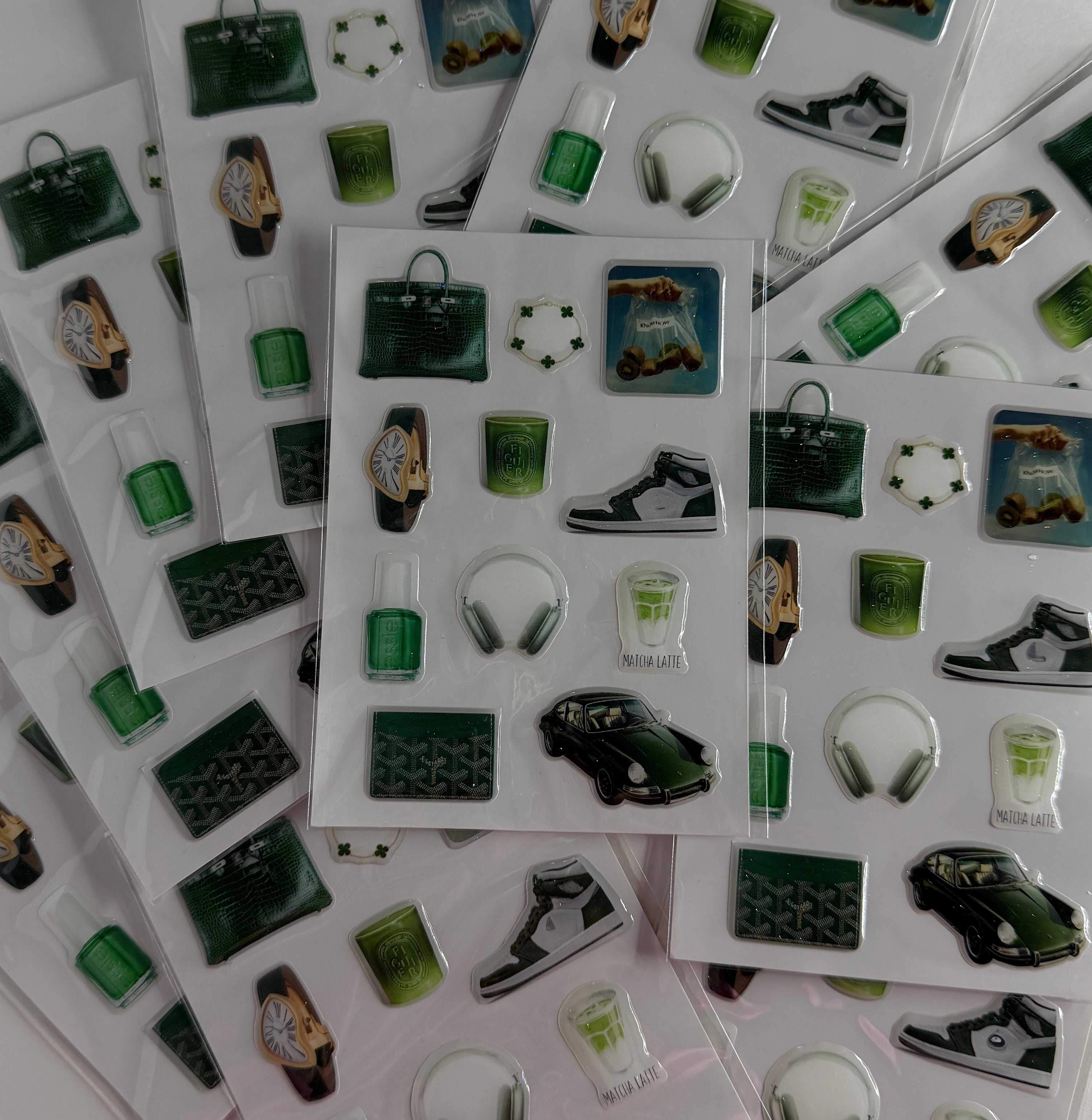 Green pastures 3d stickers
