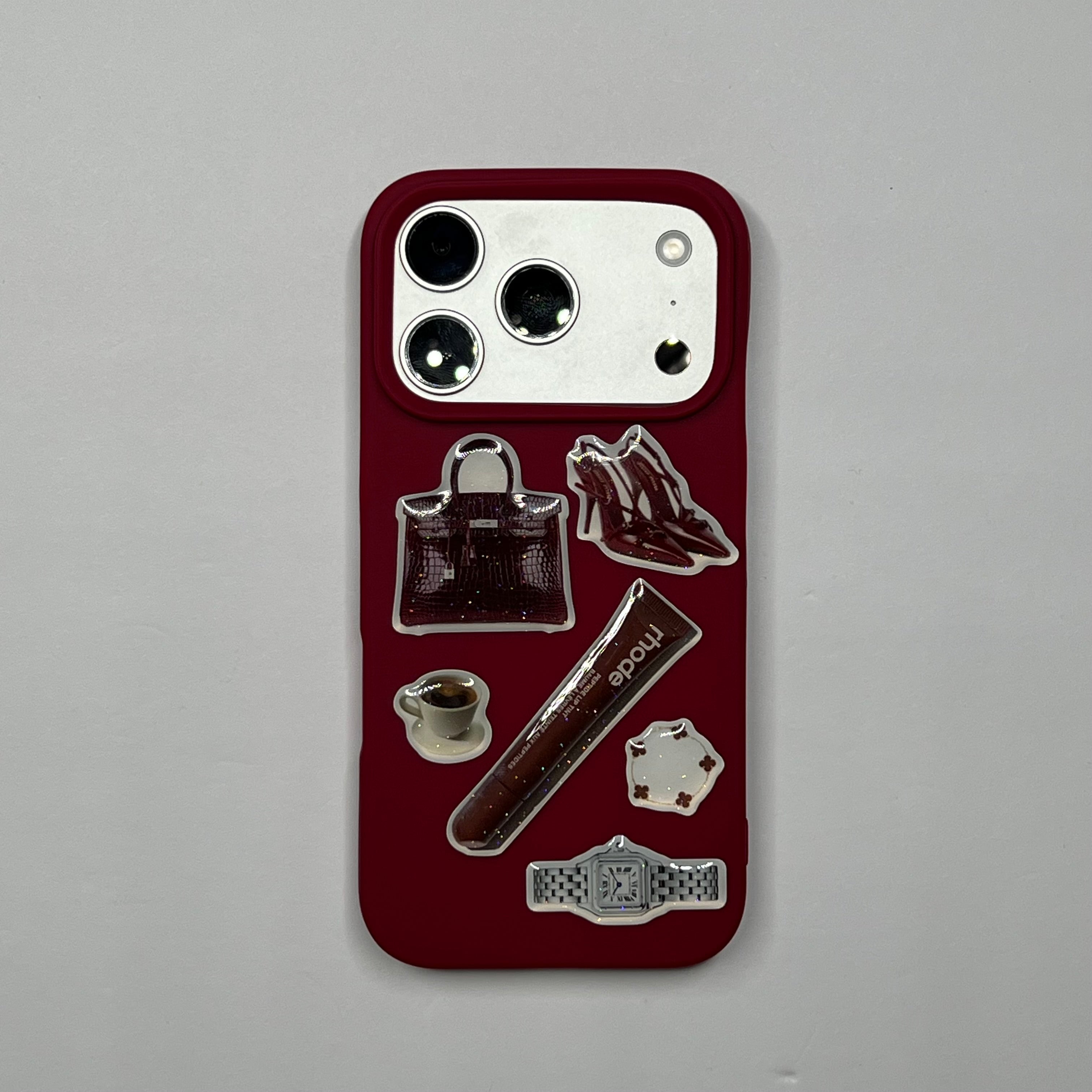 Burgundy 3d stickers
