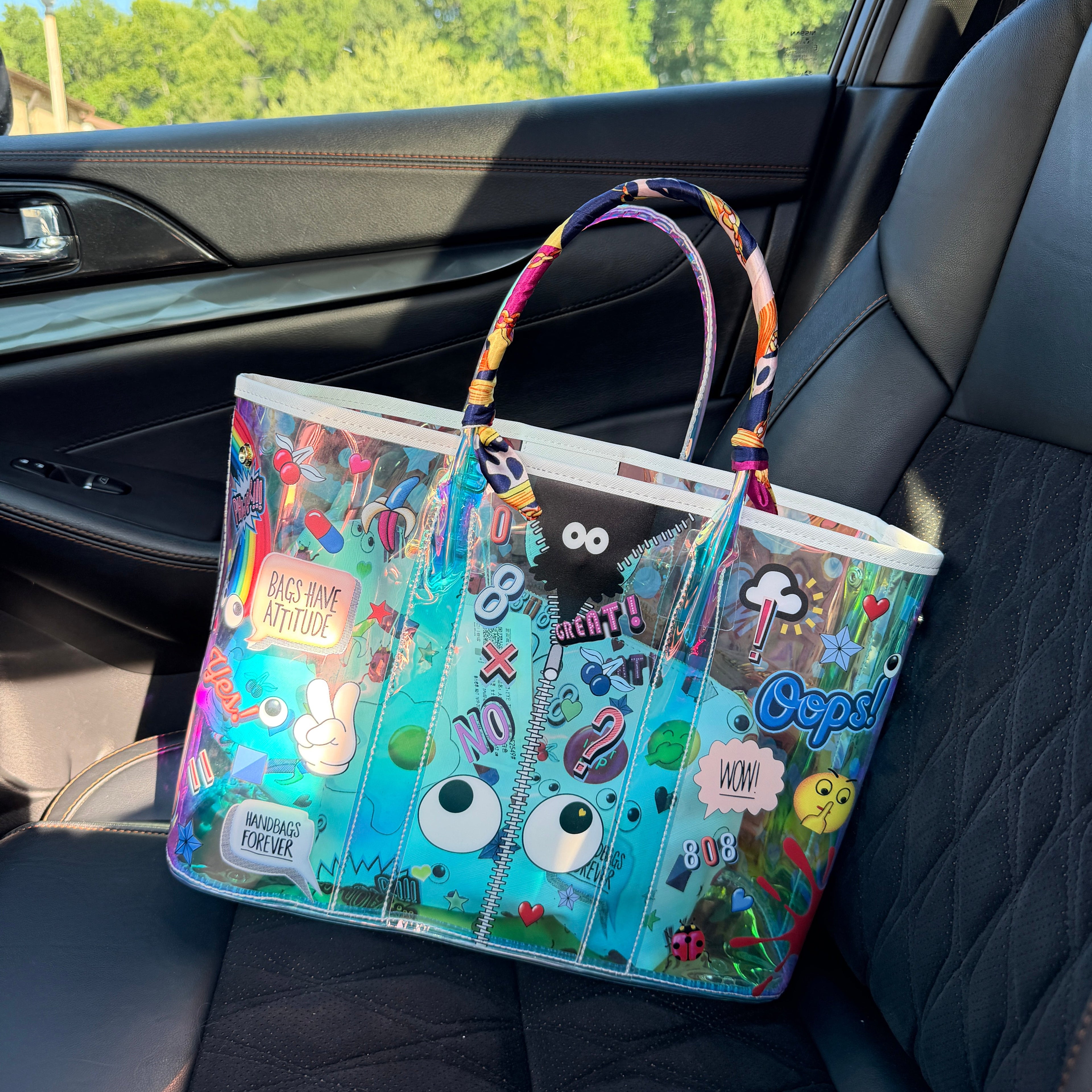 Clear tote bag