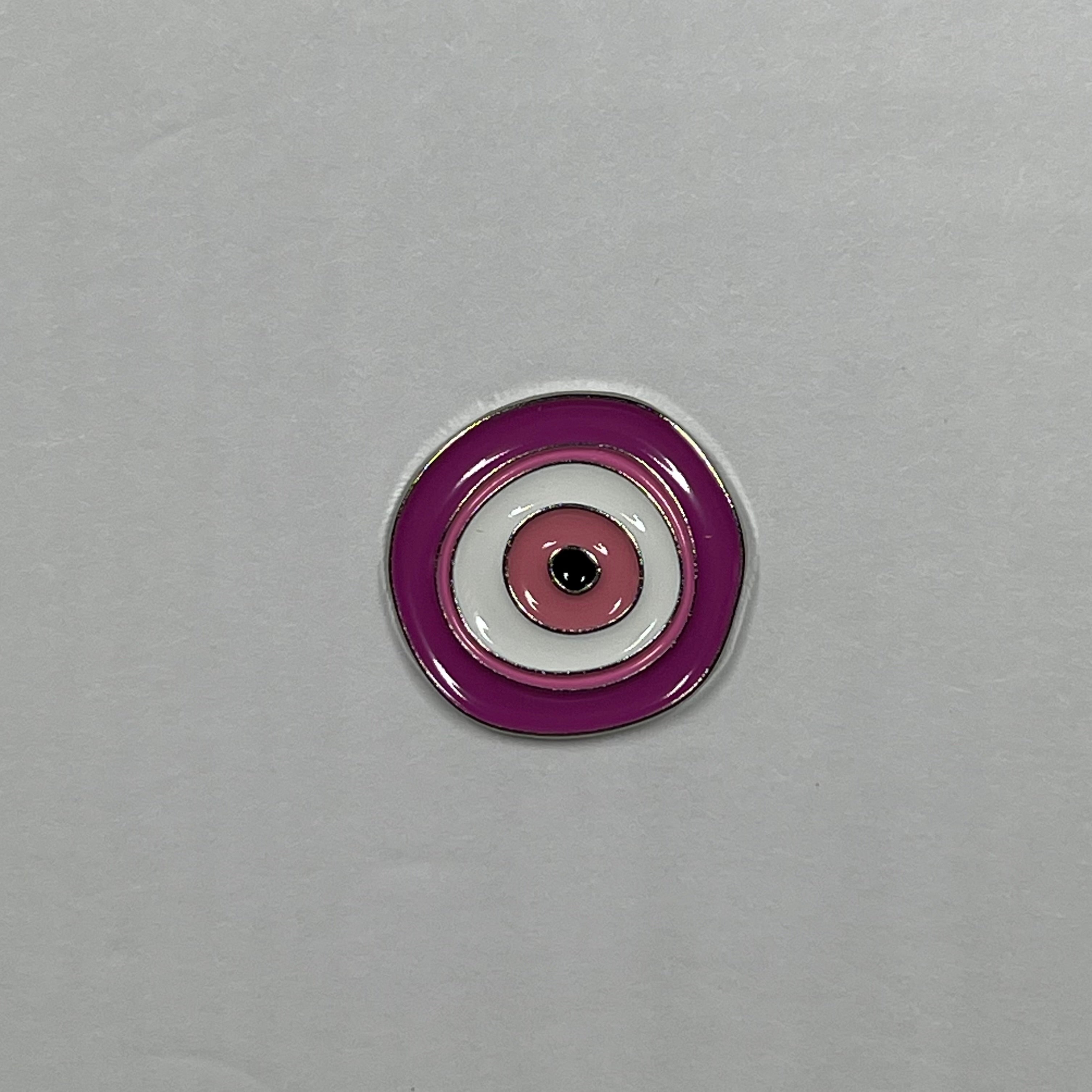 Pink eye metal sticker