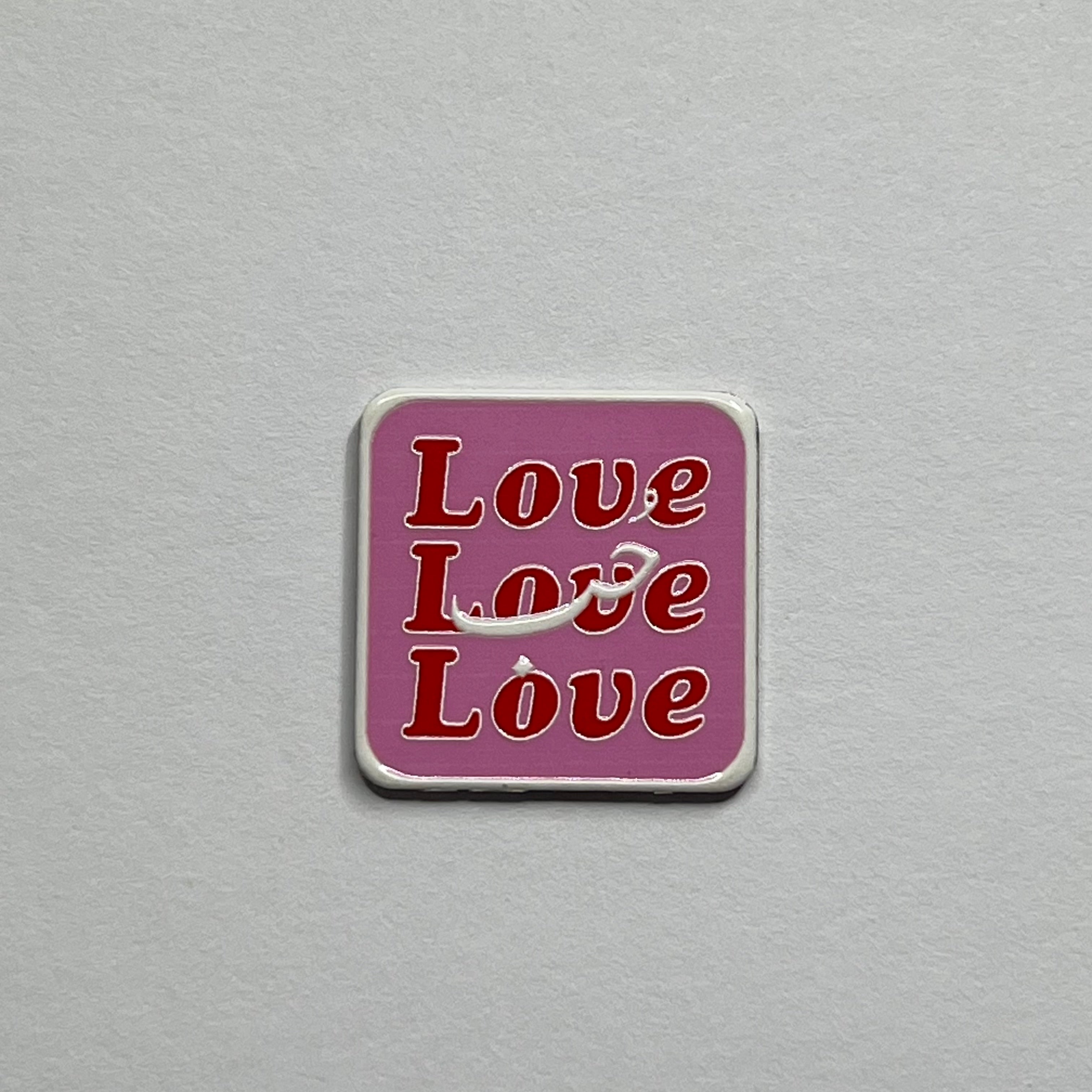 Love metal sticker