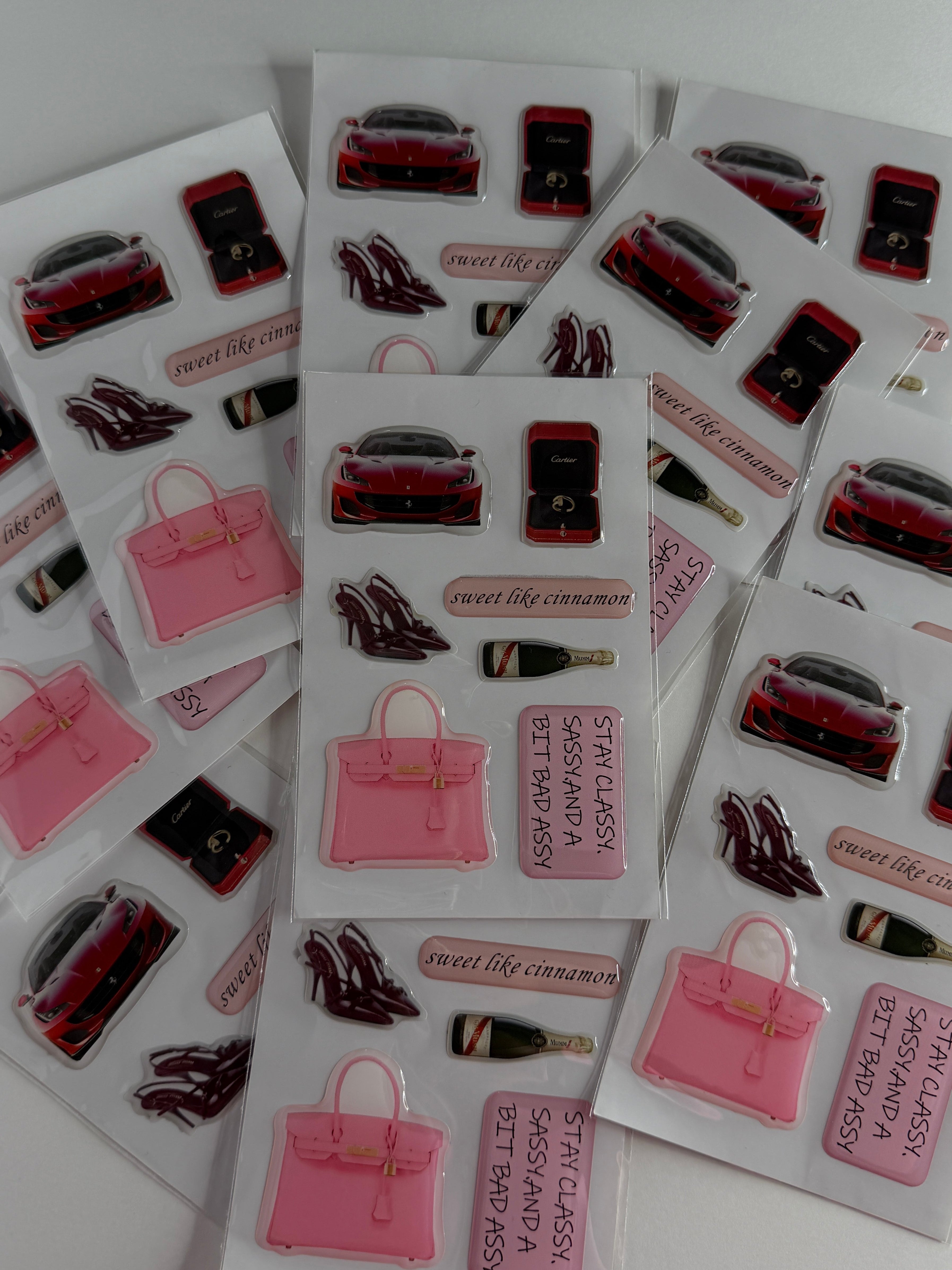 Cinnamon sweetness 3d stickers