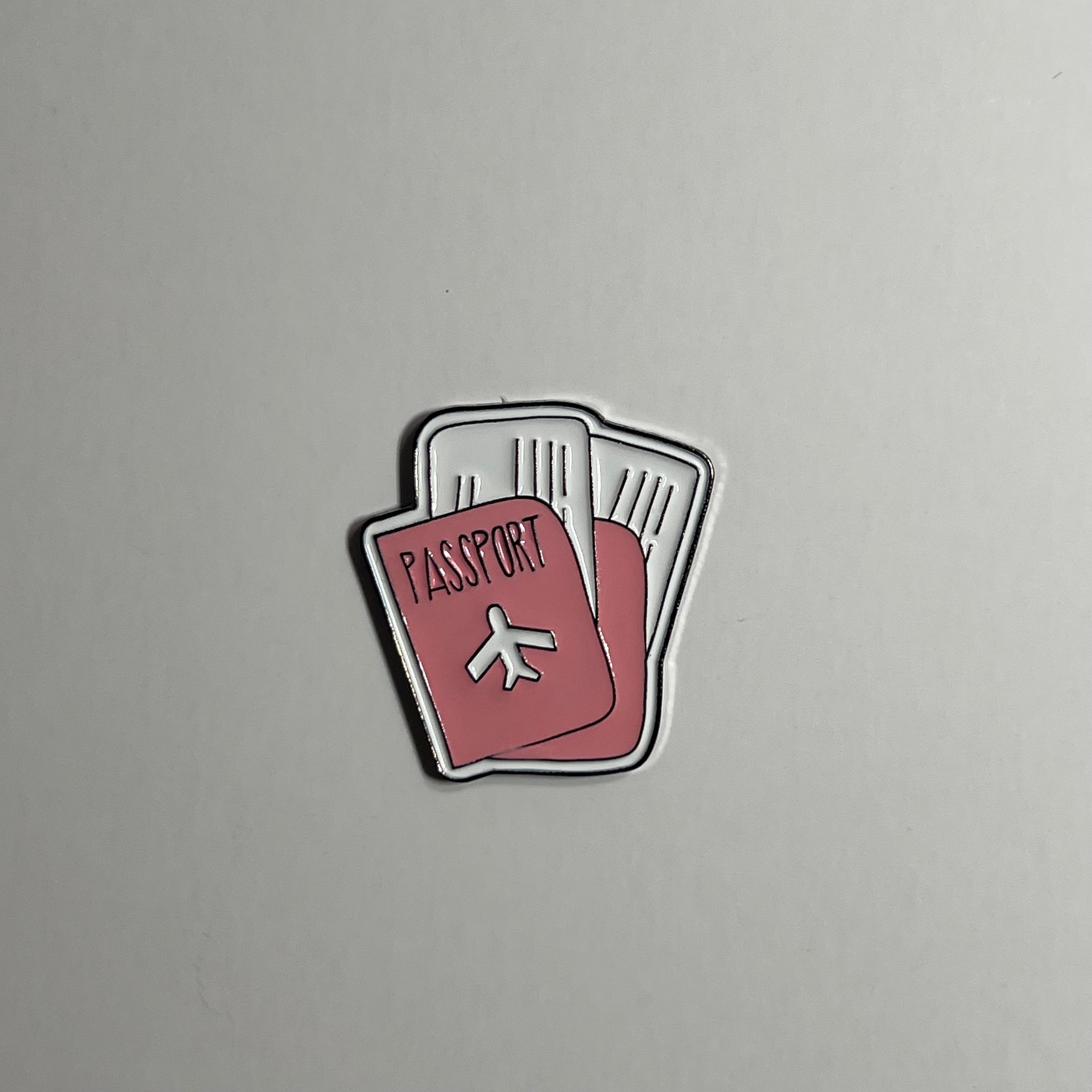 Passport metal sticker