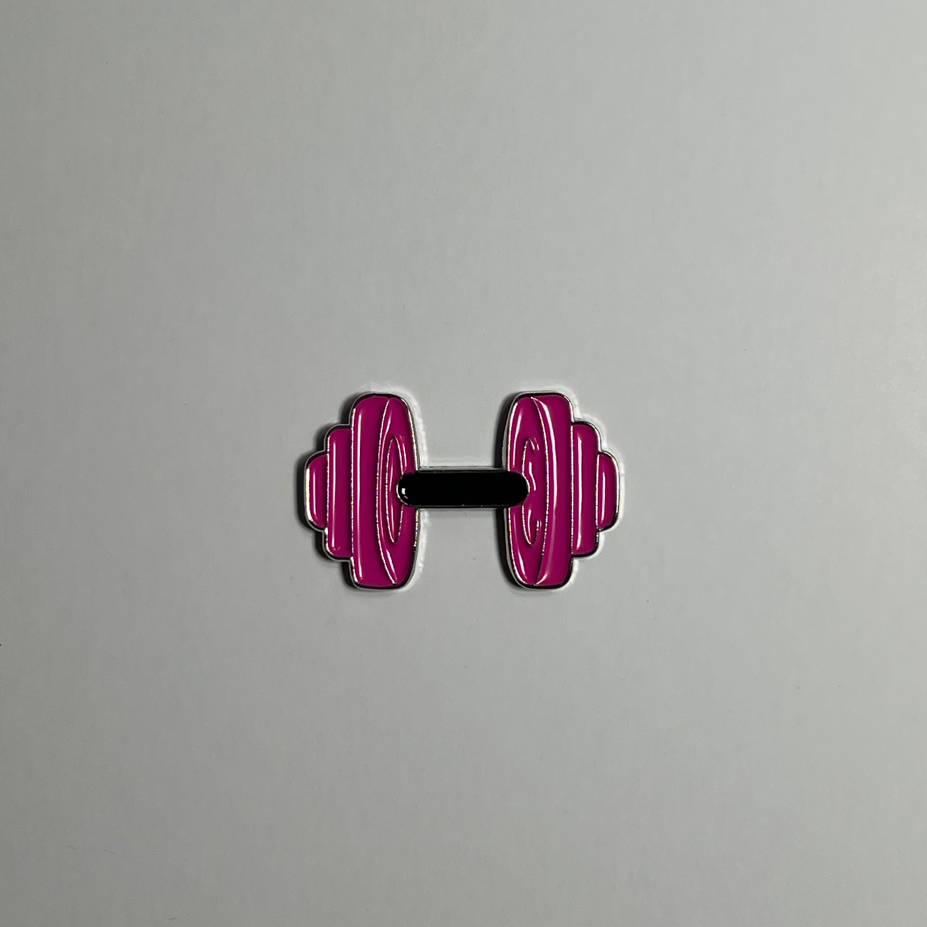 Dumbbell metal sticker