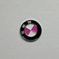 B M W metal sticker