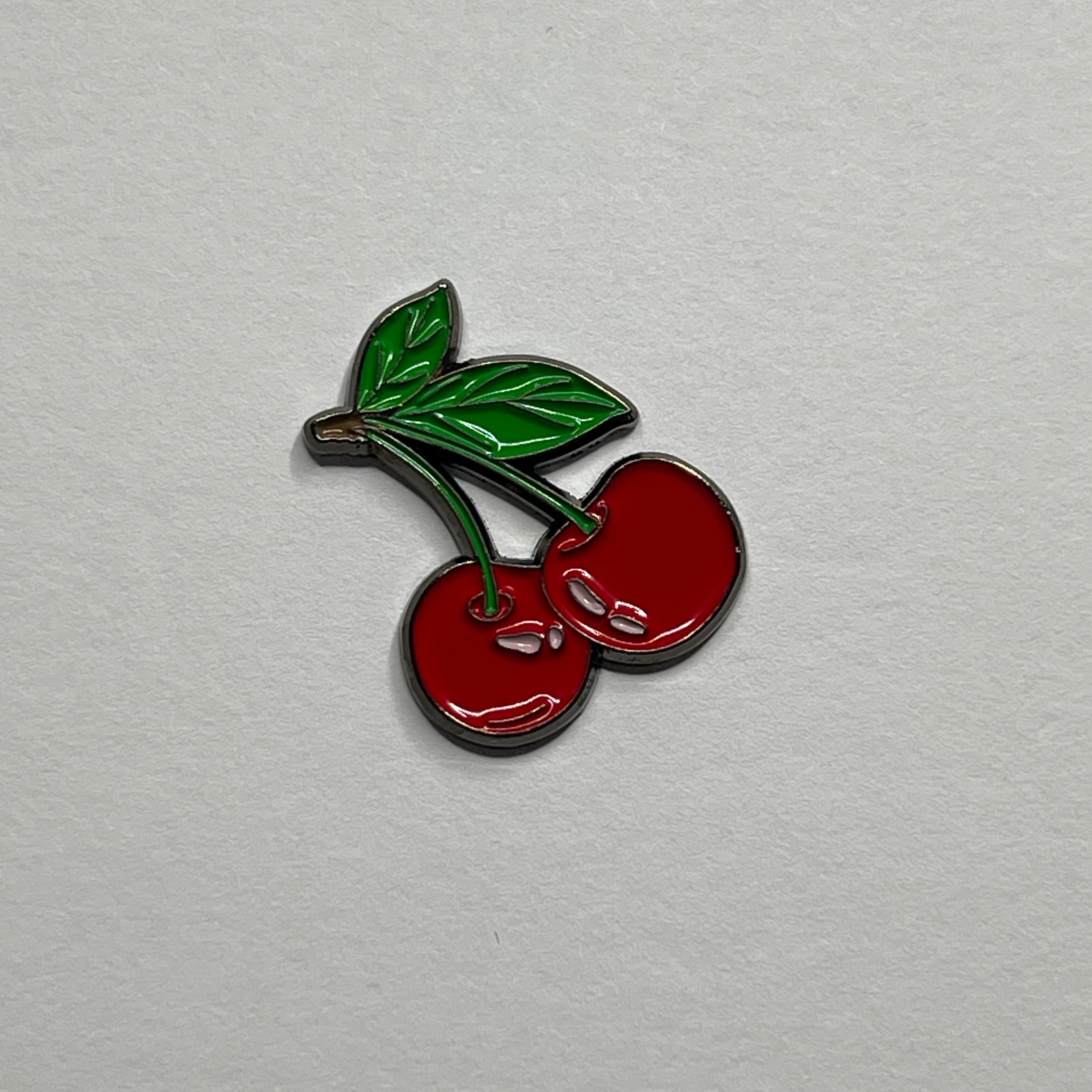 Cherry metal sticker