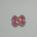 x band love metal sticker