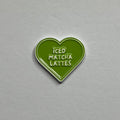 Iced matcha lattes metal sticker