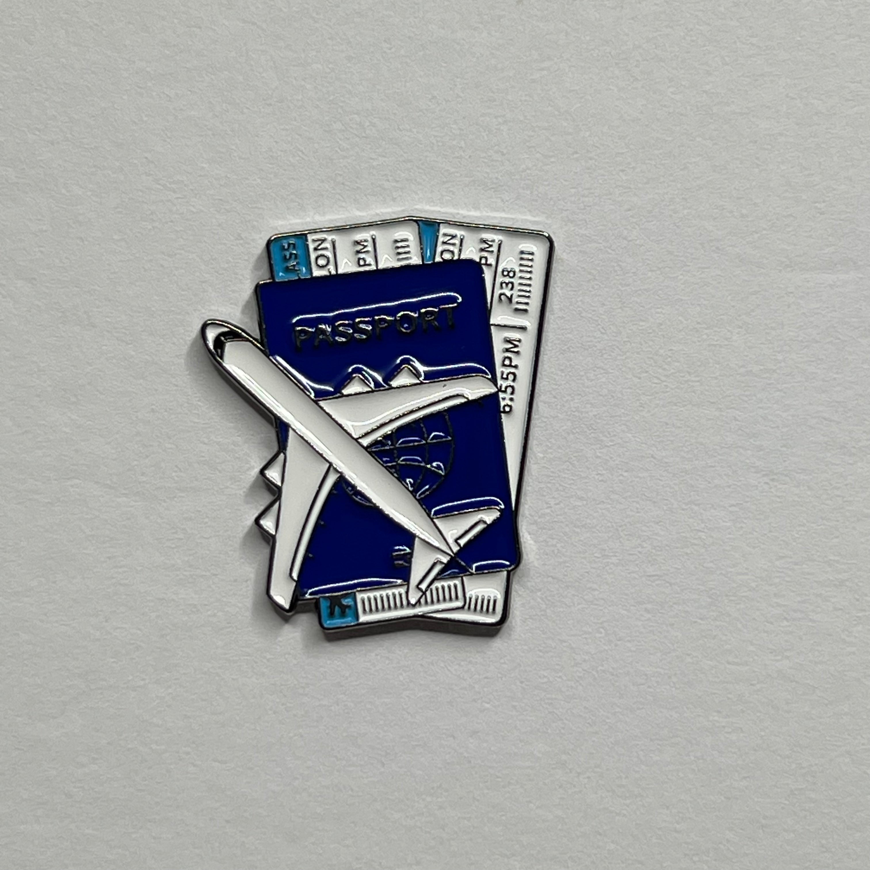 Passport metal sticker