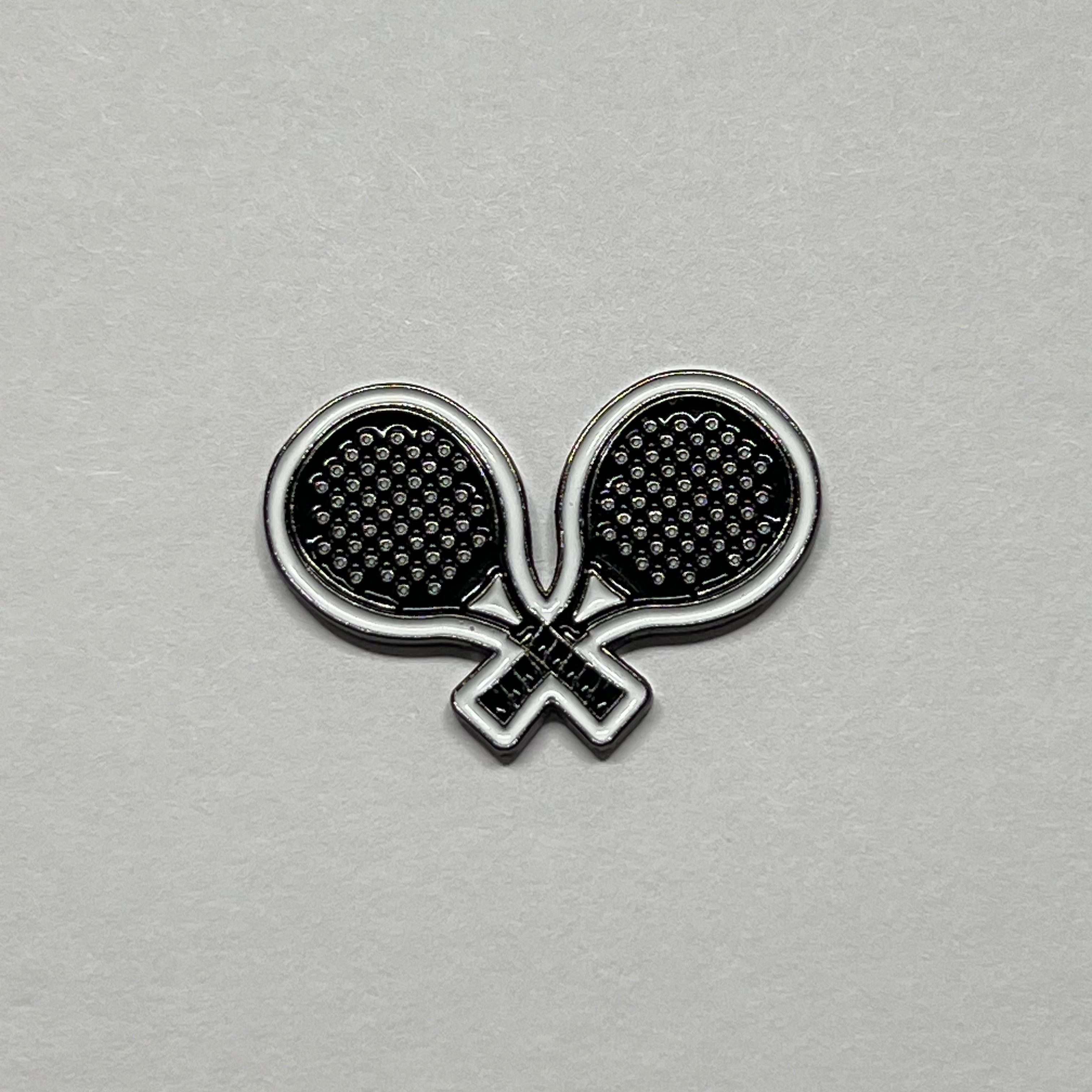 Tennis paddle metal sticker