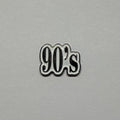90s metal sticker