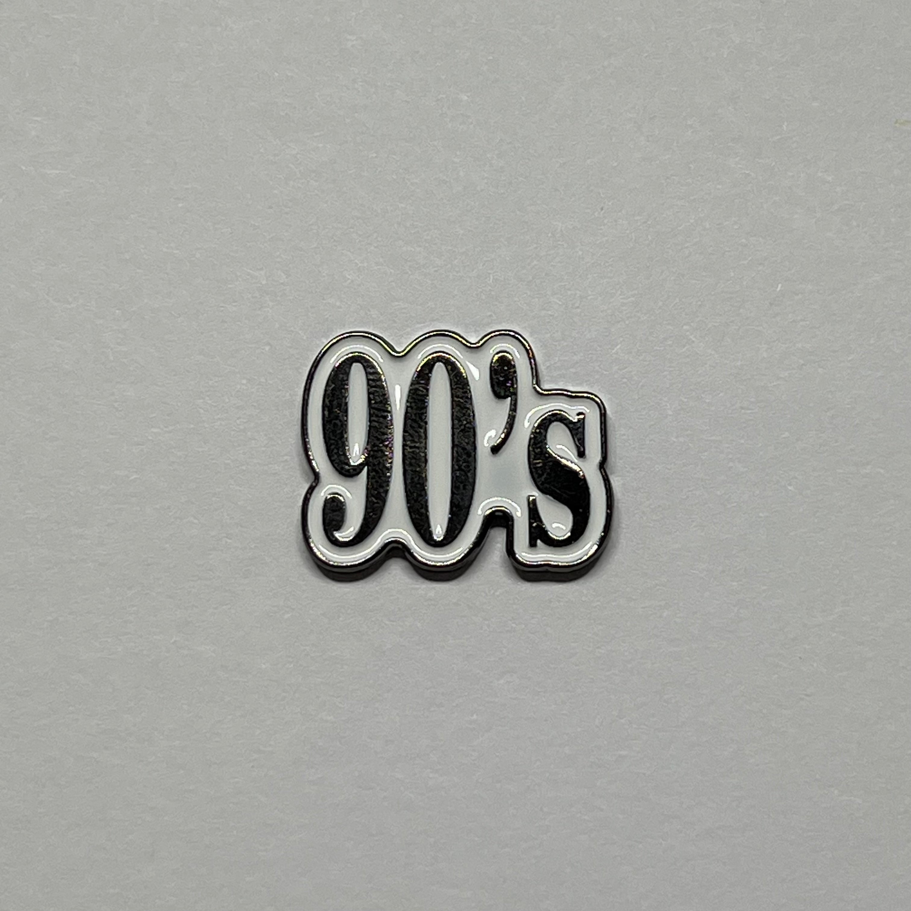 90s metal sticker