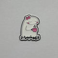 Coffee flork metal sticker