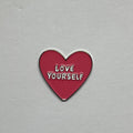 Love yourself metal sticker