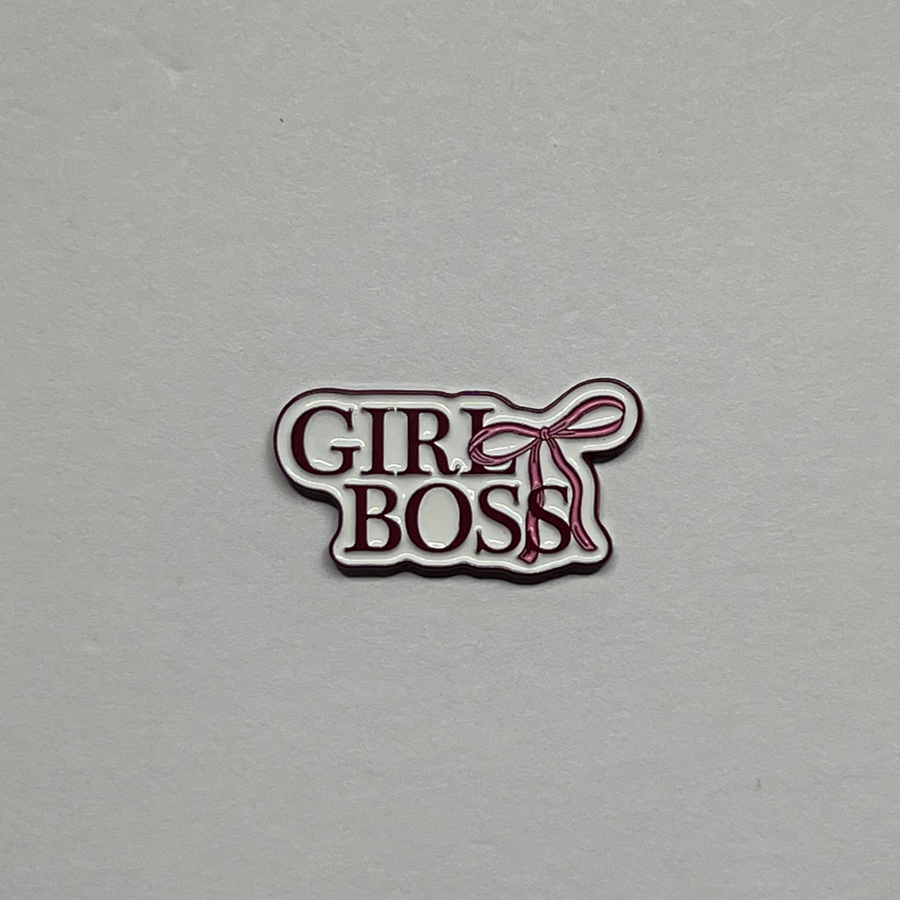 Girl boss metal sticker