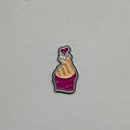Finger Heart metal sticker