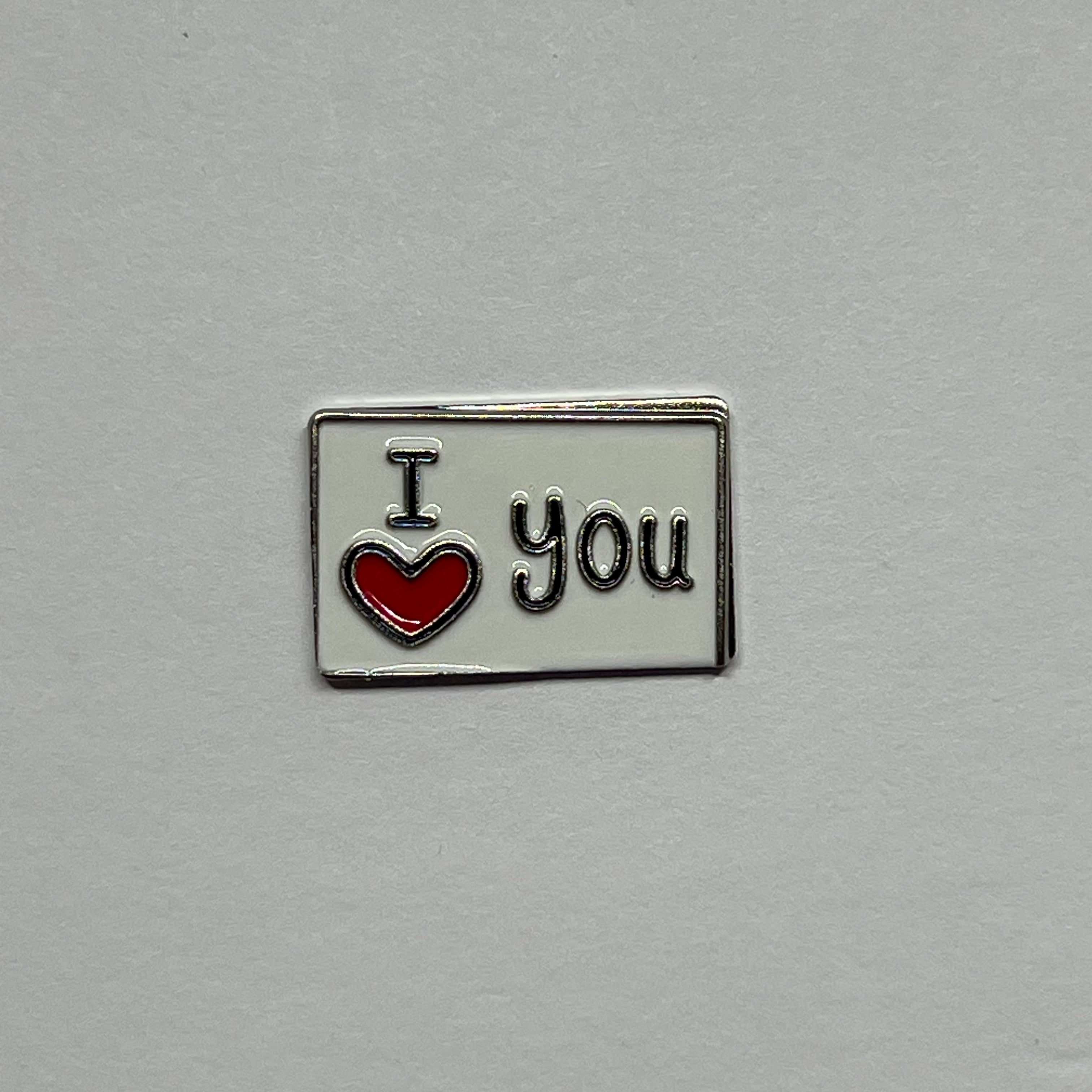 I love you metal sticker