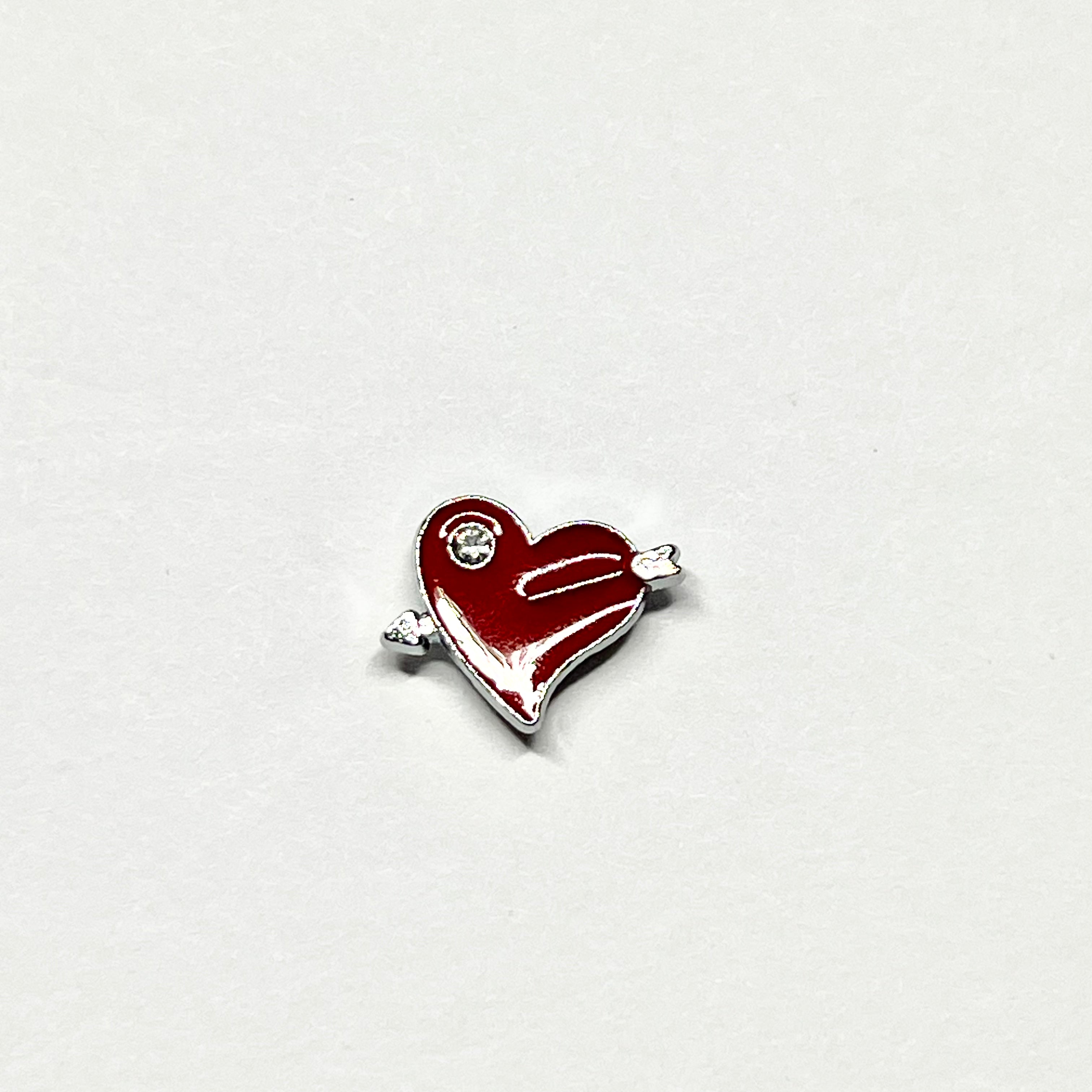 Heart keychain charms