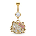 HK gold Belly Ring